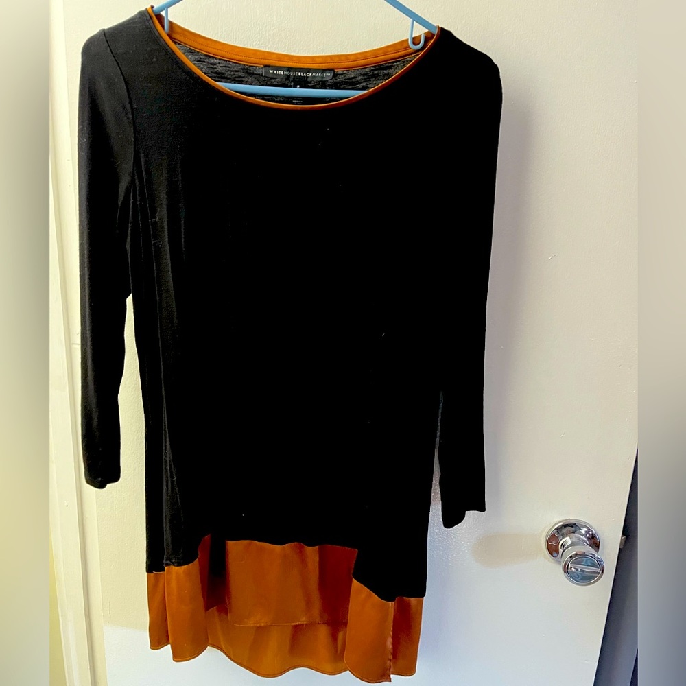 WHBM Black & Copper Tunic